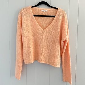 Pac sun crop top sweater, coral size small.